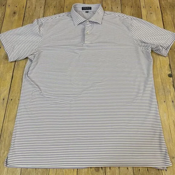 Peter Millar Crown Crafted Golf Polo Shirt Mens Large - Picture 2 of 7